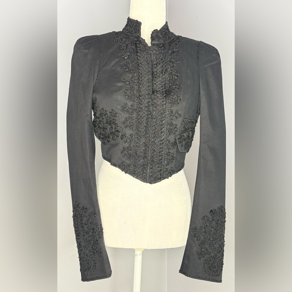 Bebe Black Cropped Jacket NWT - image 5